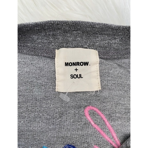 Monrow X SoulCycle Collab Throw on Henley Sweatershirt - Picture 2 of 7